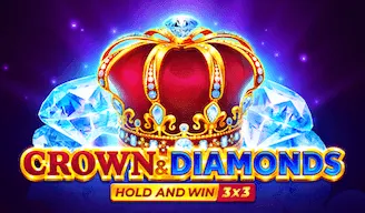 crown and diamonds: hold and win